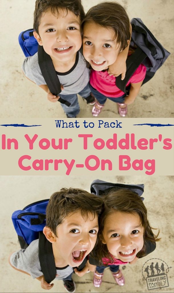 What to Pack in Your Toddler's Carry On Bag